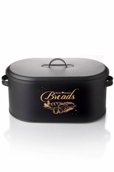 2’li Metal Mutfak Seti Metal Ekmek Sepeti Bölmeli Metal Patates Soğanlık Siyah